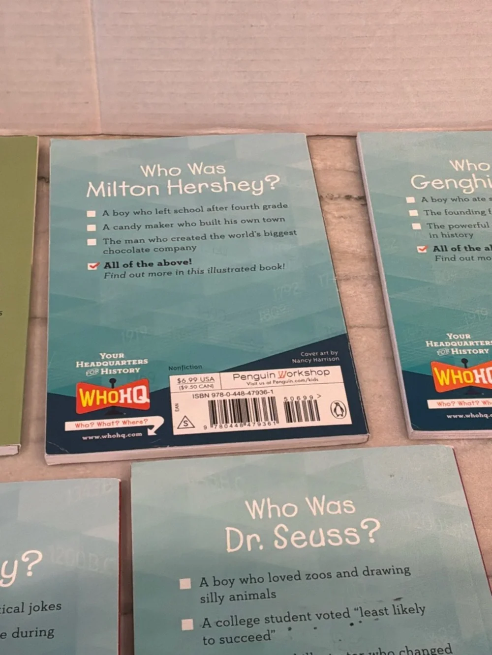 Who Was What Was Series Book Bundle Kids Educational Books Lot of 7 Homeschool